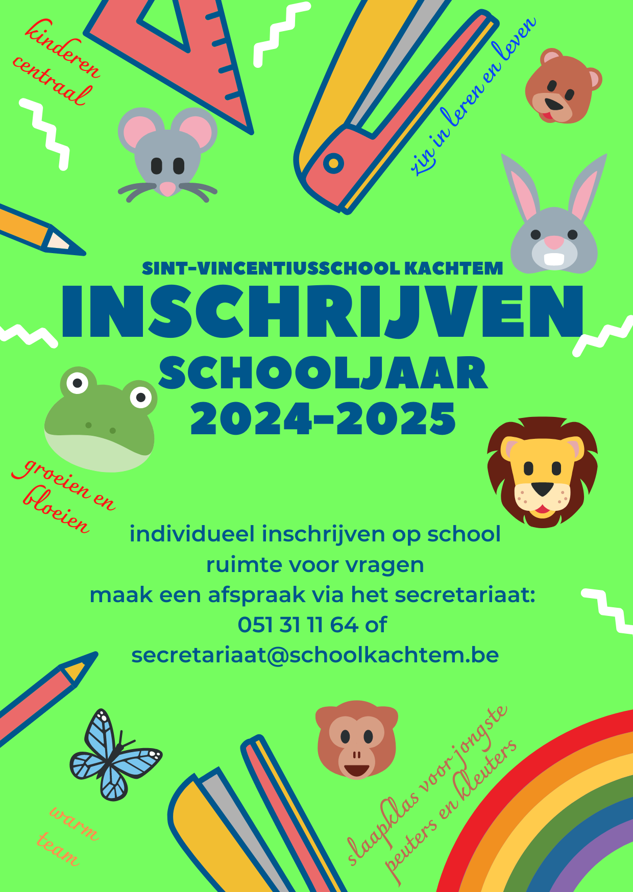 Ik wil mijn kind inschrijven School Kachtem